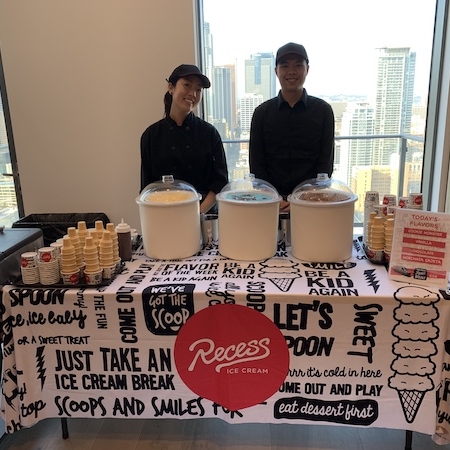 Table Top service of Single Scoop Ice Cream